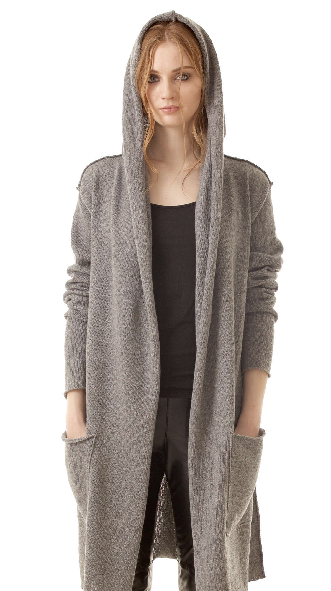 outer Mew Mew ball long cashmere cardigan bleeding Independently visitor