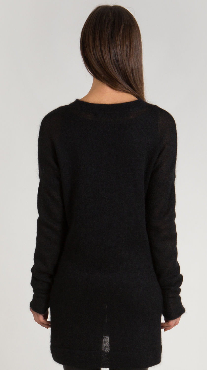 Black sweater dress ANDREA