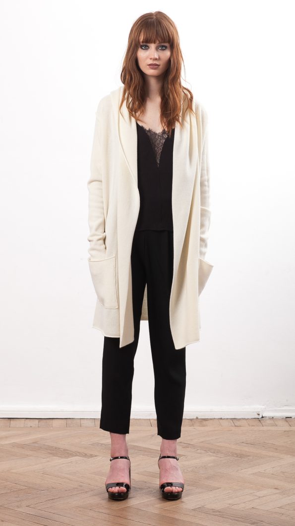 Off-white cashmere cardigan EDITH