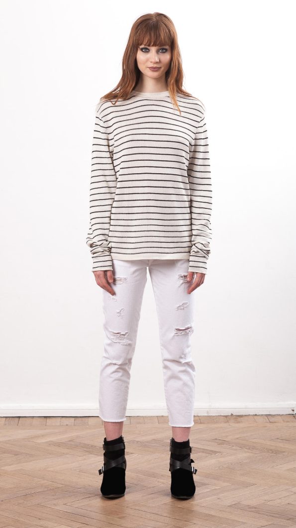Striped boyfriend sweater CLAUDE