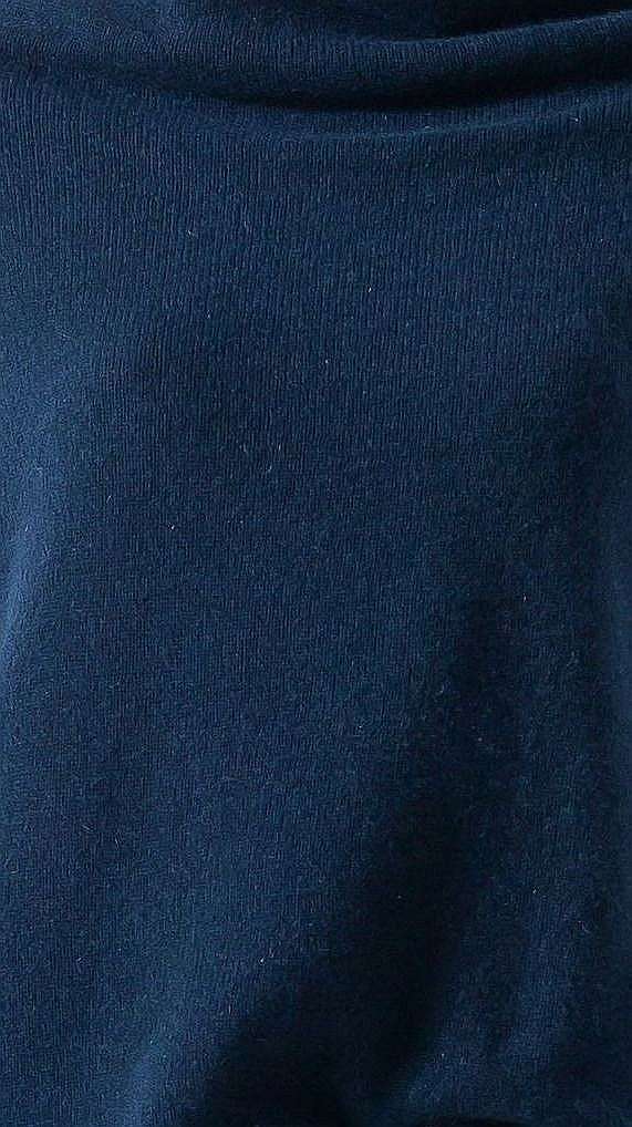 Navy cashmere off shoulder womens sweater kaschmir damen pullover AGNES NAVY