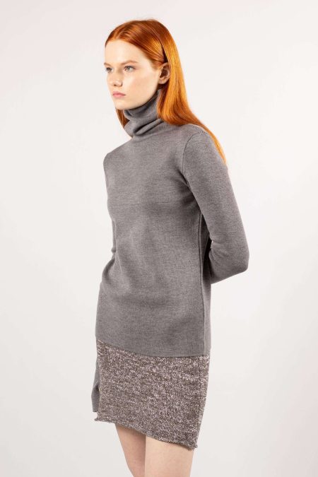 Grey womens turtleneck sweater ADA