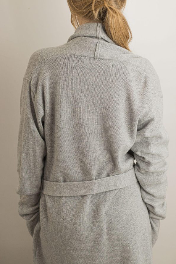 Cashmere cardigan sweater for women from back OLIVIA